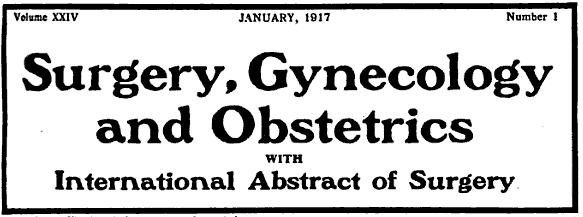 Surgery, Gynecology, and Obstetrics on saving an ectopic child